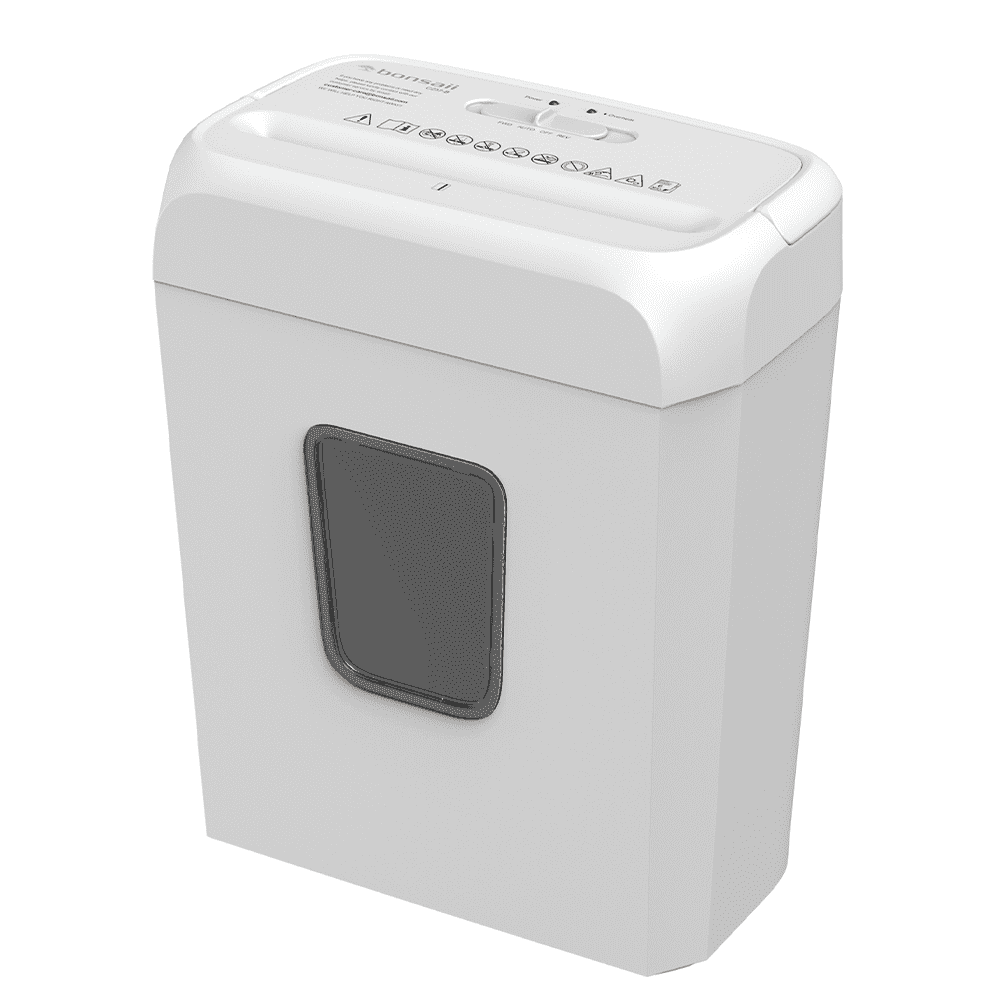 Bonsaii Crosscut Paper Shredder, High-Security P-4 Personal Document Destroyer (White, 3.4 Gallon) w5cwh