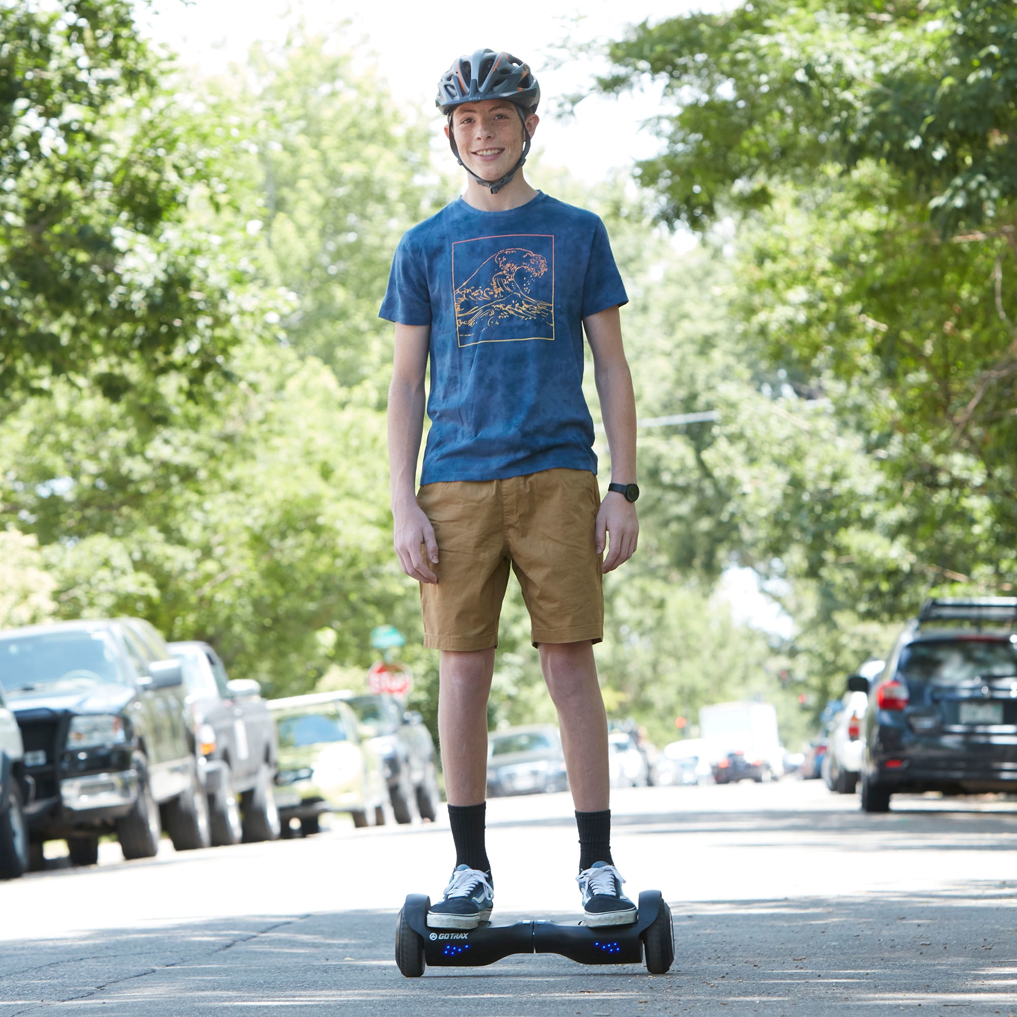Gotrax Edge Self-Balancing Hoverboard with LED Lights and 6.5 in Tires (Black, 1 Unit) yygx9