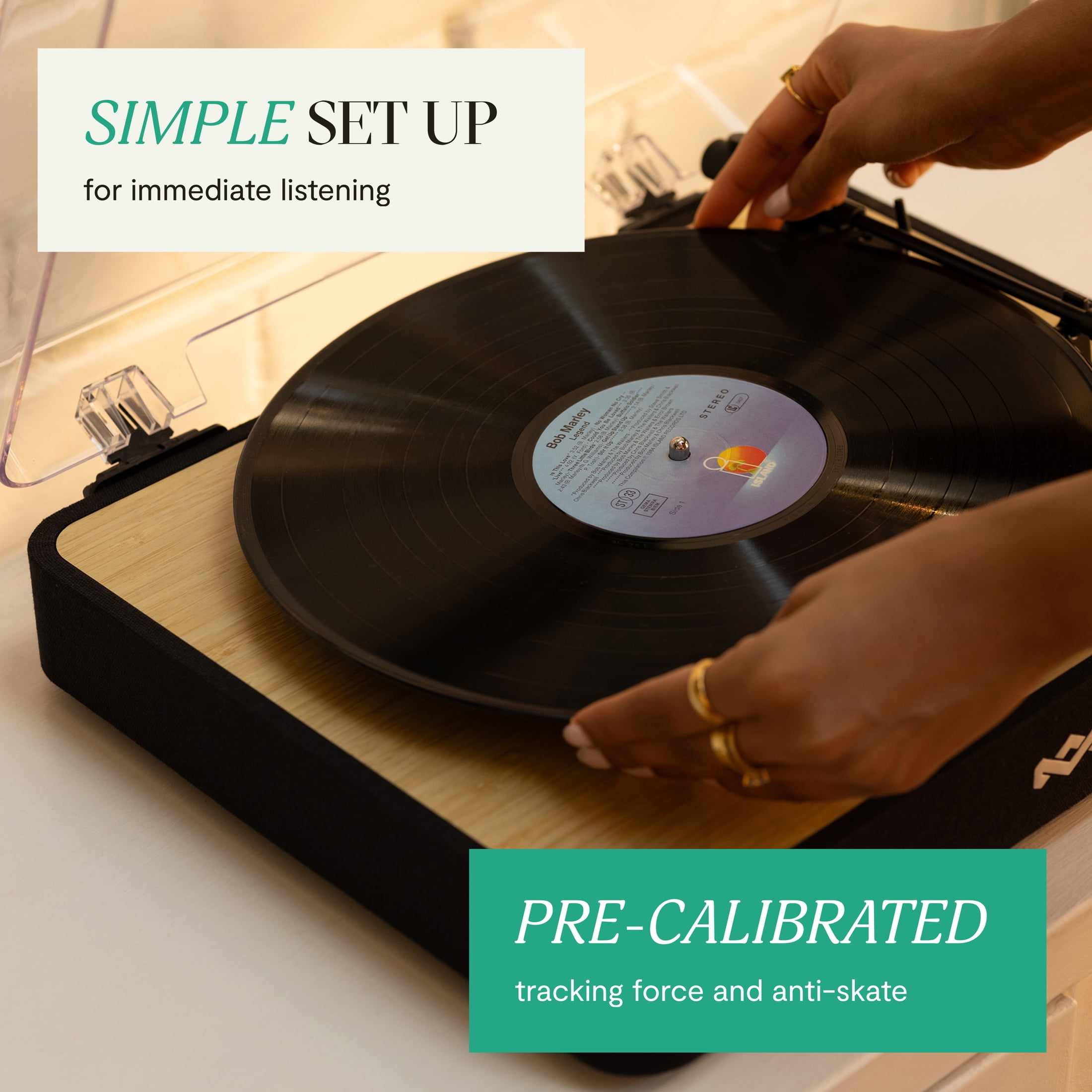 House of Marley Revolution Turntable (Black, 17 in x 14 in) k6ef2