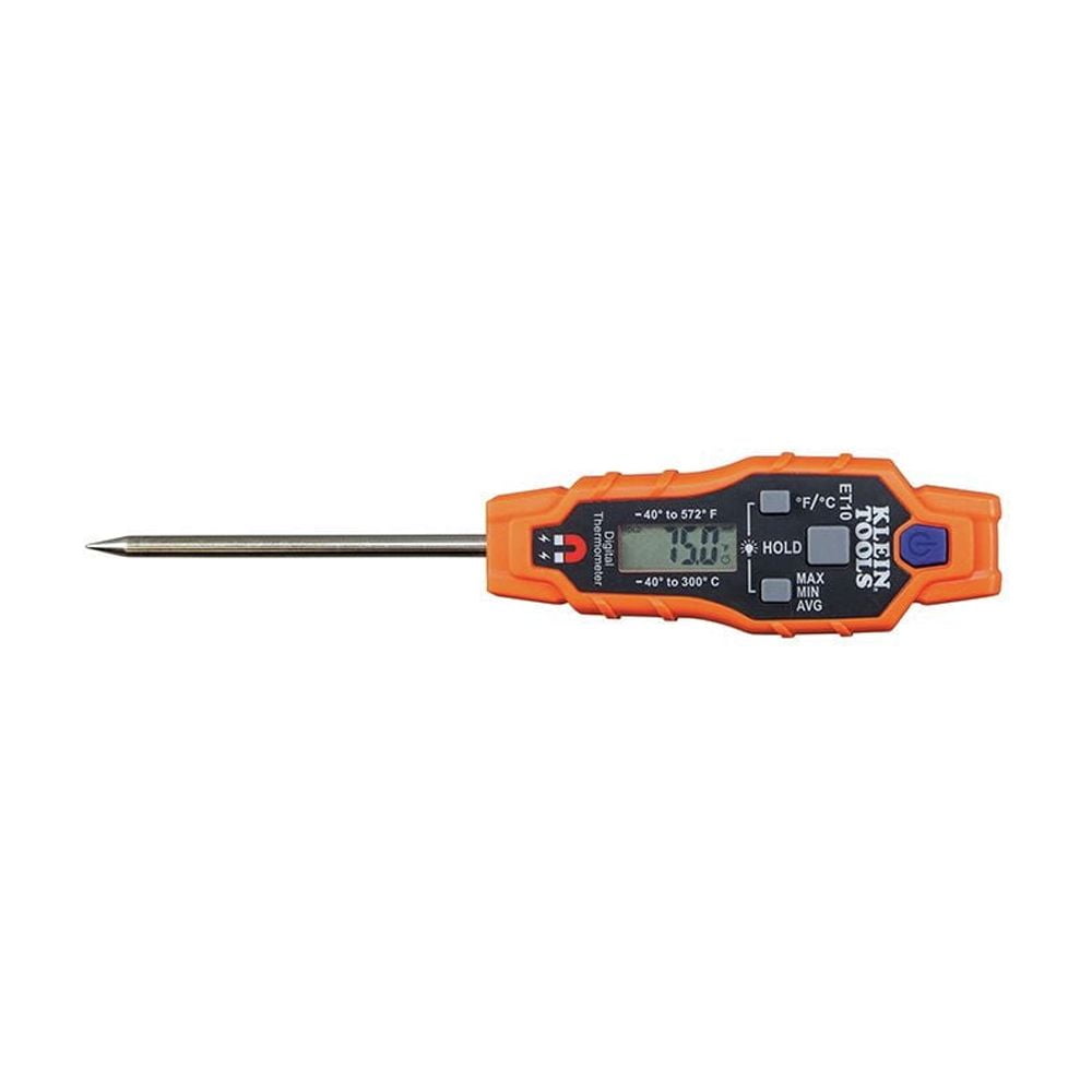 Klein Tools Magnetic Digital Pocket Thermometer (Professional HVAC Temperature Tester) f77ic
