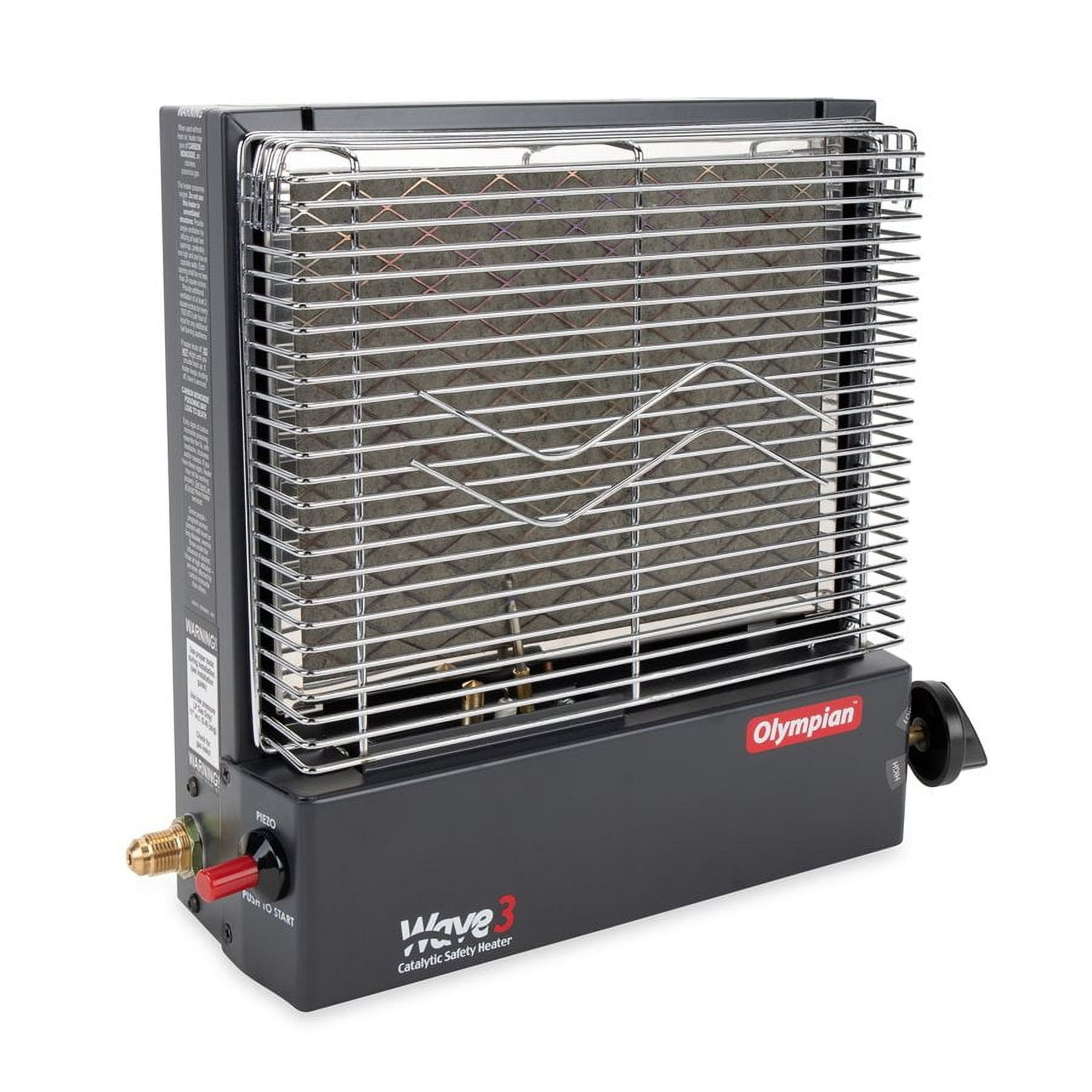 Camco Olympian Wave 3 Catalytic Safety Heater (Black, 3000 BTU) 2n75n
