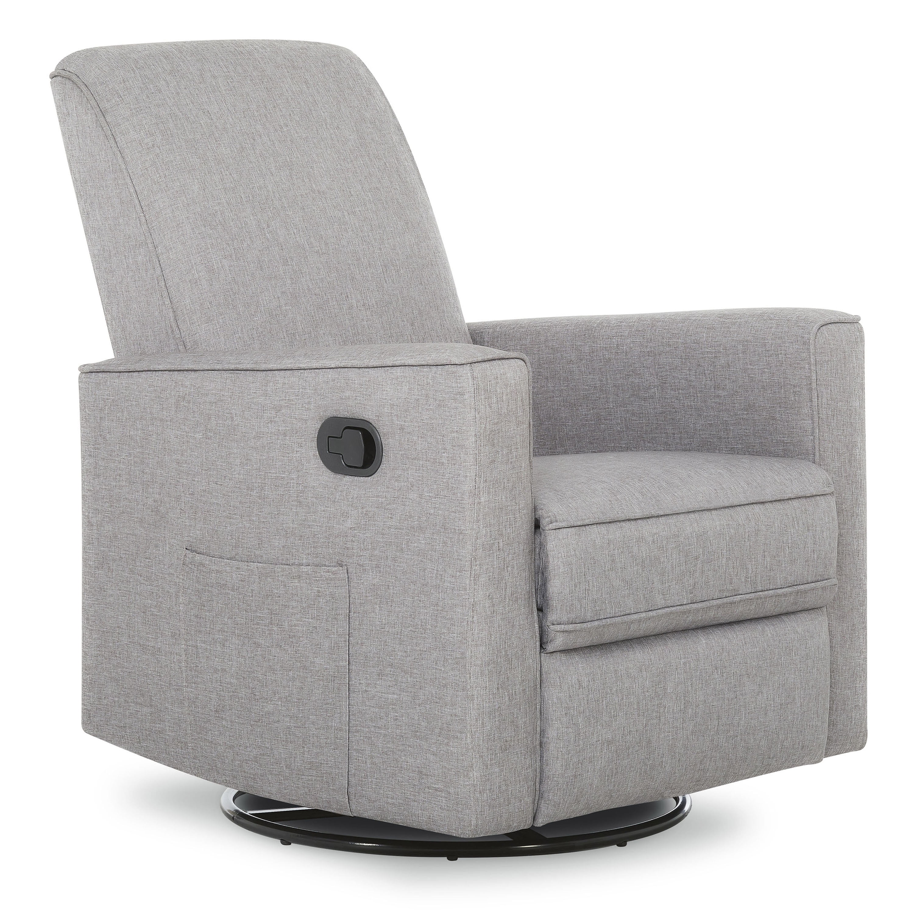 Evolur Raleigh Nursery Glider Recliner and Rocking Chair (Light Gray, 250 lb Capacity) pqmba