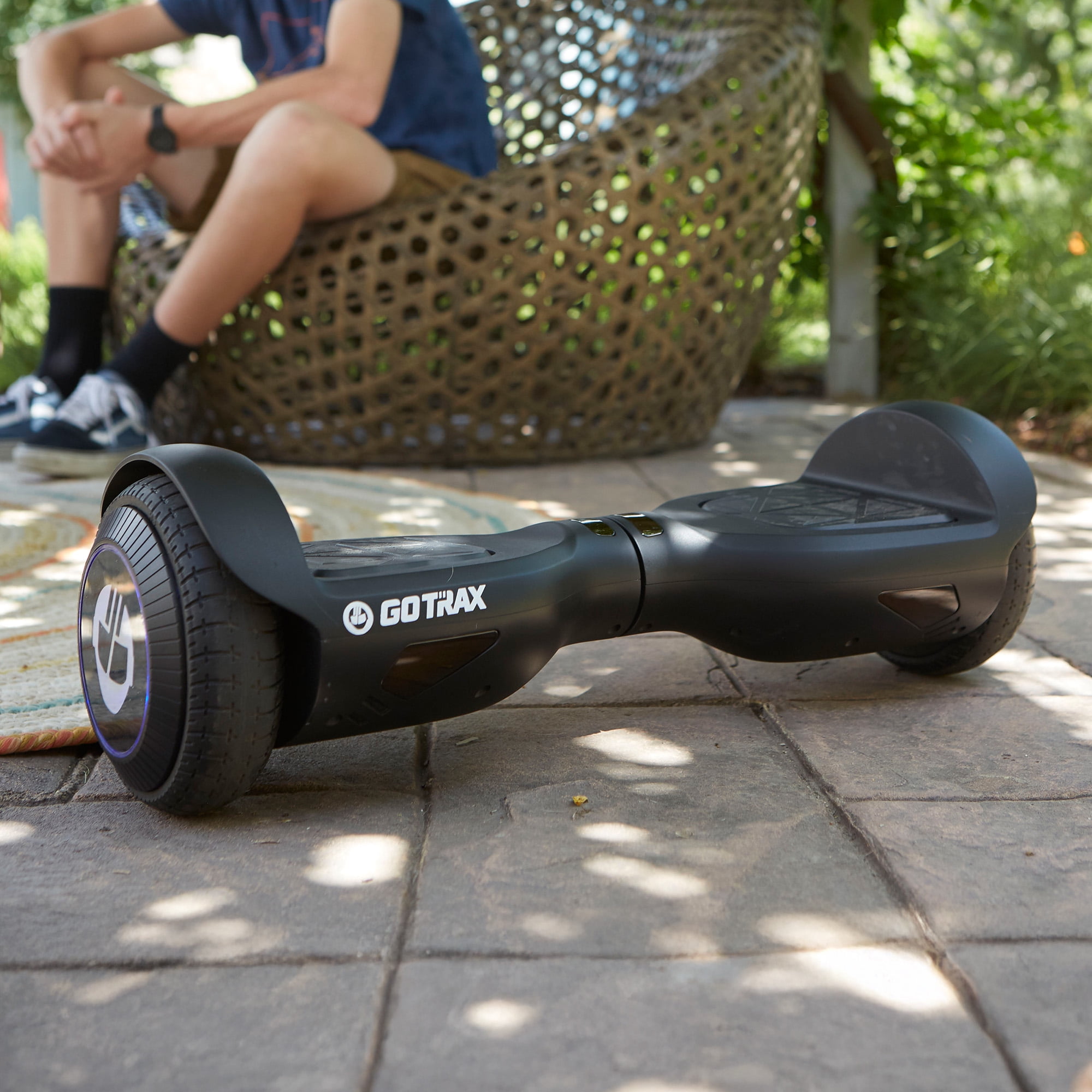 Gotrax Edge Self-Balancing Hoverboard with LED Lights and 6.5 in Tires (Black, 1 Unit) yygx9