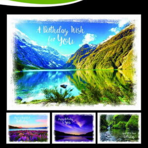 Warner Press Birthday Greeting Cards Scenic Views Collection (12 Count) hti62