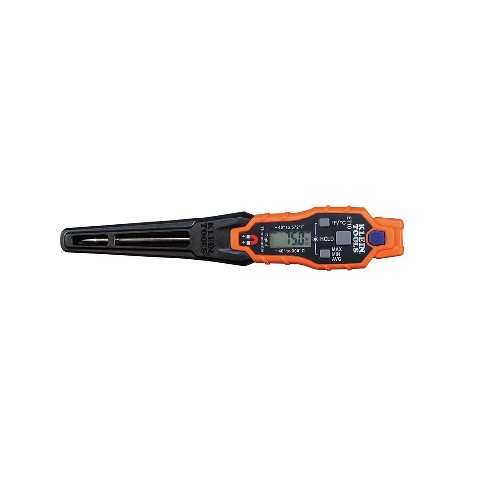 Klein Tools Magnetic Digital Pocket Thermometer (Professional HVAC Temperature Tester) f77ic