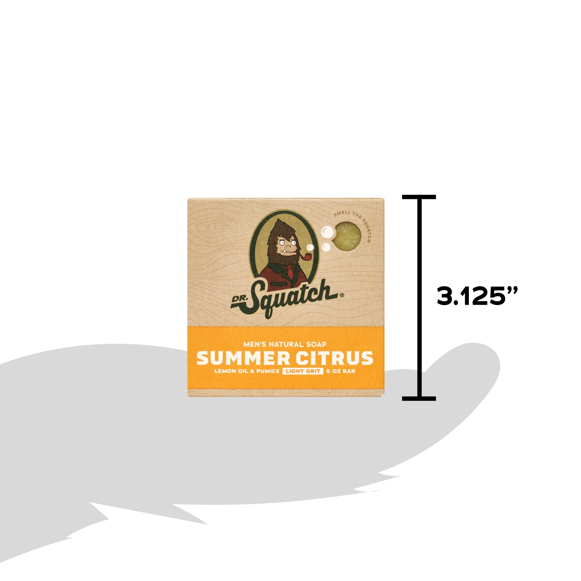 Dr. Squatch Men's Soap, Natural Exfoliating Bar Soap with Summer Citrus Scent (5 oz) k49pm